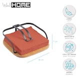 thumbnail of WellHome - Servethouder van metaal en bamboe in zwart Kleur 19x19x7 cm - A-mesa