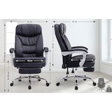 thumbnail of Chaise de bureau XL Troy en similicuir Noir