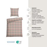 thumbnail of Schiesser Bettwäscheset James - Feinbiber - 2-teilig - 135 x 200 cm - Braun-Blau
