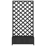thumbnail of vidaXL Pflanzkübel mit Spalier Schwarz Massivholz Tanne