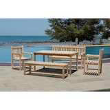 thumbnail of Möbilia Garten Sitzgruppe 5-tlg aus Teak-Holz | 2 Armlehnstühle, 2 Bänke, 1 Tisch | B 0 x T 0 x H 0 cm | natur | 11020020 | Serie GARTEN