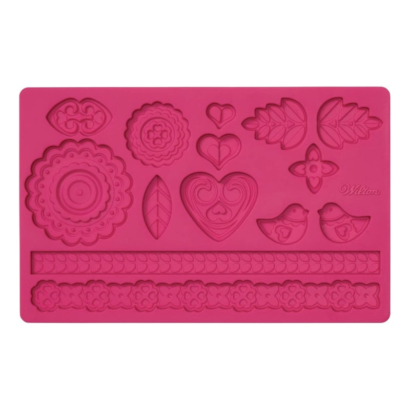 Wilton stampo in silicone folk per pasta di zucchero
