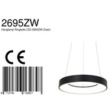 thumbnail of Steinhauer Pendelleuchte 1-fl. "Ringlede" 2695ZW Schwarz