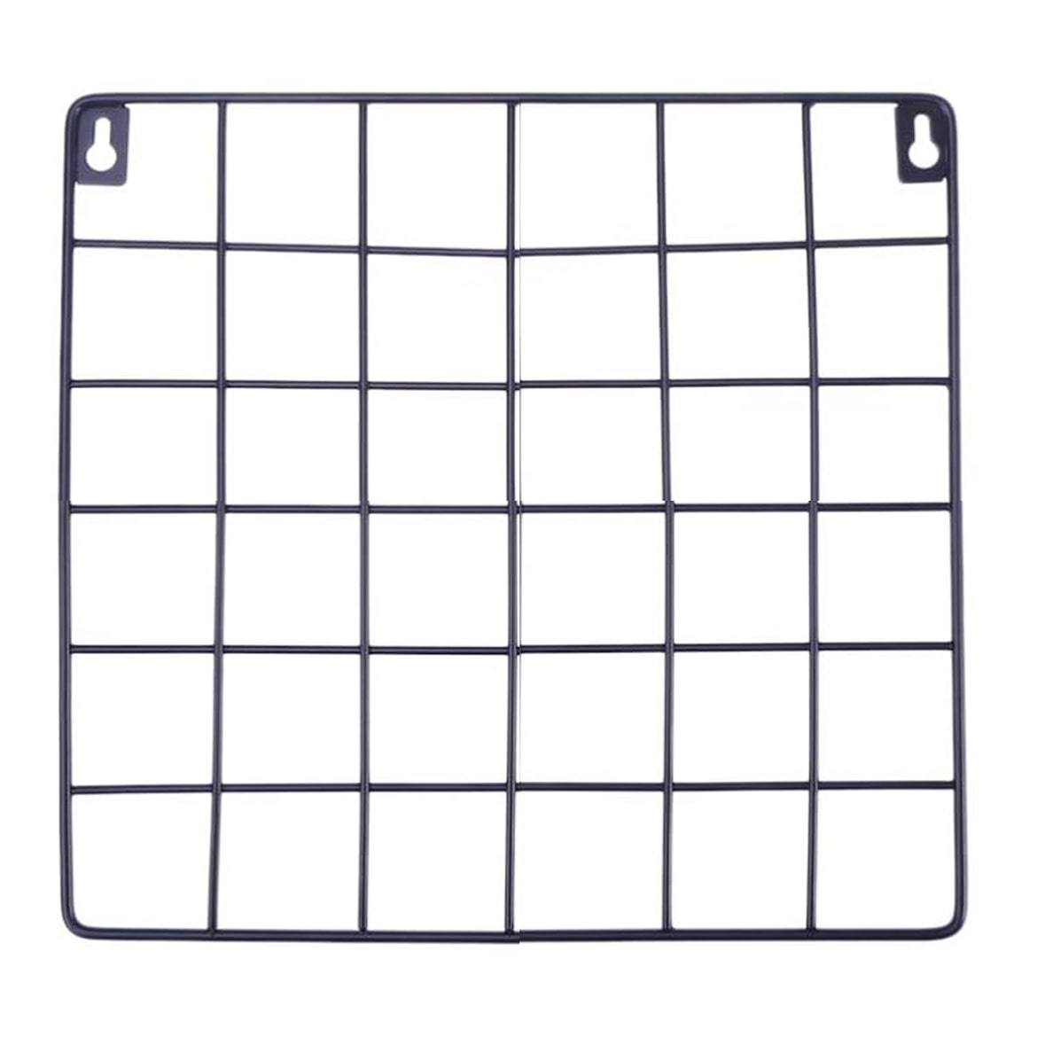 WellHome - Mensola a muro per quadri con LED in metallo nero 36x36x2cm