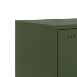 thumbnail of Tables de chevet 2 pcs vert olive 36x39x43,5 cm acier – Modèle Nature Nuit