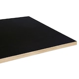 thumbnail of Restootab - 120x70 zwart tafelblad, houten rand