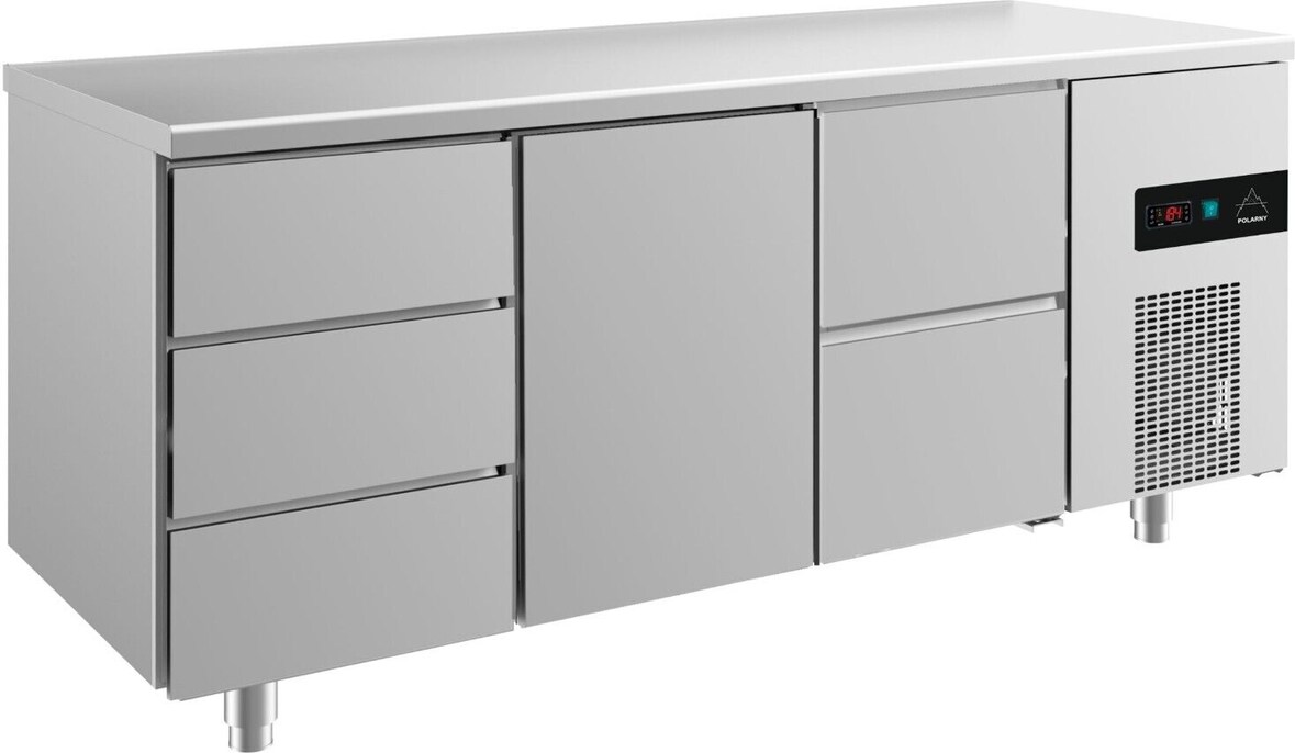 Gastro Kühltisch 1 Tür 5 Schubladen Umluftkühlung 1865x700x850mm -2/+8°C 474L