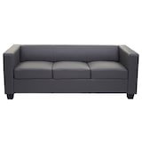 thumbnail of Divano sofa 3 posti lounge moderno elegante serie Lille M65 75x191x70cm ecopelle grigio scuro