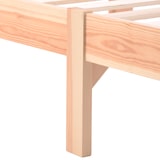 thumbnail of Merax Futonbett Holzbett Einzelbett 90x200 aus Kiefernholz mit Kopfteil & Lattenrost für Schlafzimmer Beige