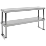 thumbnail of Mesa de trabajo de cocina con estante acero inox 120x60x150 cm