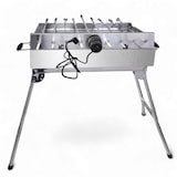 thumbnail of Mangal Kairat Schaschlik Grill mit 9er Spießdreher 230V Motor 10 Spieße