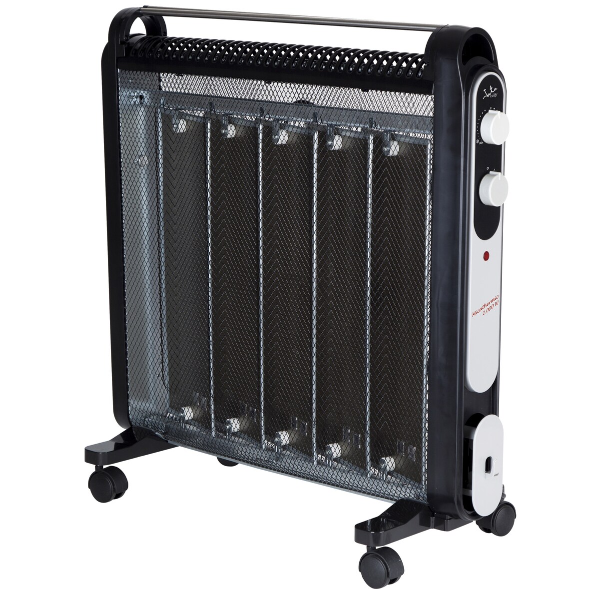 Radiador de mica JATA RD227N con 2 potencias de calor (1200 - 2000 W) 5 placas. Termostato regulable. Calienta en 1 minuto. Ahorro de energía