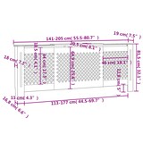 thumbnail of vidaXL Radiatorombouw 205 cm MDF