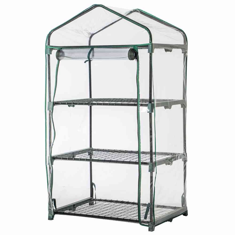 SIENA GARDEN Gewächshaus  Gewächshaus 3 Etagen, Maße: 126x70x50cm, Farbe: grün
