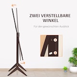 thumbnail of Standspiegel Ganzkörperspiegel 47x46x148 cm verstellbarer Neigungswinkel robustes MDF dickes Glas pflegeleicht für Flur Schlafzimmer Bad Kaffeebraun