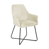 thumbnail of SVITA JOSIE Dining set van 2 eetkamerstoelen Keukenstoelen Gestoffeerde stoelen stoffen bekleding wit