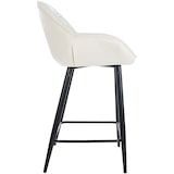 thumbnail of Conjunto de 2 bancos de bar Gibson creme/veludo