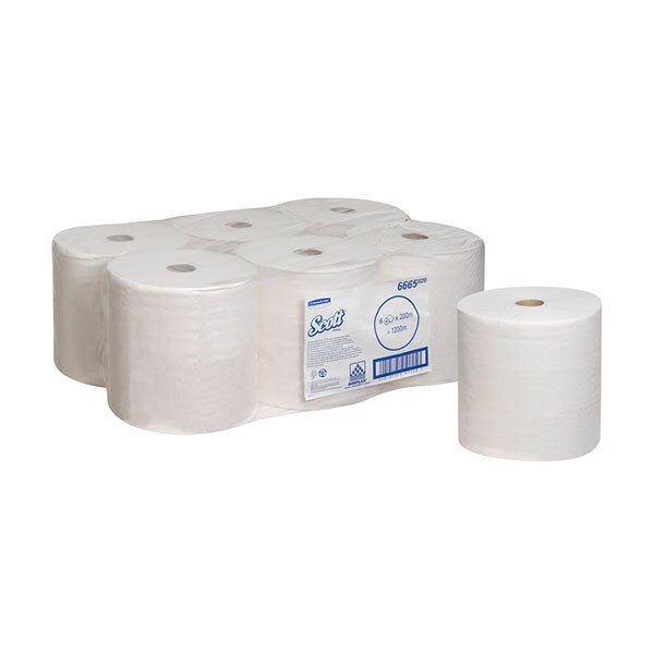 Scott® Handtücher PERFORMANCE 6665 200mx20cm ws 6 St./Pack