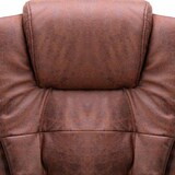 thumbnail of Sedia Da Ufficio Massaggiante Marrone Chiaro In Scamosciato - Compra, Migliore, Prezzo