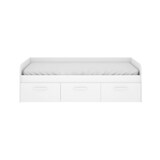 thumbnail of Dmora Letto per bambini Adamello, Lettino contenitore per cameretta, Struttura per letto singolo con 3 cassettoni, 194x97h60 cm, Bianco