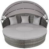 thumbnail of tectake Bain de soleil rond modulable SANTORIN - gris - 406107