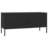 thumbnail of Mueble para TV de acero negro 105x35x50 cm