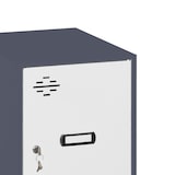 thumbnail of SimonRack Armadietto Piccolo Spogliatoio in metallo Bas 915x300x500, 1 Porte, Con separatore interno, Antrazite/Bianco - Simonlocker