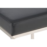 thumbnail of Banco de bar Montreal com cobertura em pele sintética aço inoxidável/preto