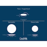 thumbnail of CreaTable Luna Color Line Color Line Tellerset 12-tlg Porzellan