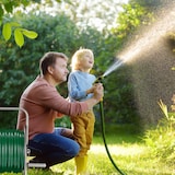 thumbnail of Relaxdays Schlauchtrommel Edelstahl, Schlauchaufroller leer, Boden & Wand, für 40m Gartenschlauch, Schlauchrolle, silber