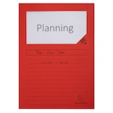 thumbnail of Exacompta 50255E 16x 25er Packung Fenstermappen mit Organisationsdruck aus Karton 120g Forever, für Format DIN A4 - Rot