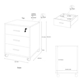 thumbnail of SARMOG CASSETTIERA 3 CASSETTI L50 P41 H70 in truciolare nobilitato color olmo chiato e bianco fiammato