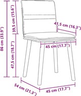 thumbnail of vidaXL Esszimmerstühle 4 Stk. Taupe Stoff