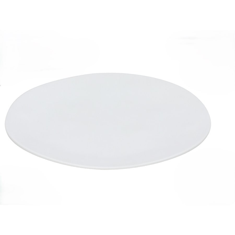 Pack 6 Platos de melamina modelo Sam 25.5 cm color blanco