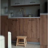 thumbnail of WellHome - Sgabello OVALE grande in finitura legno senza vernice 30x22x24 cm