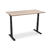 thumbnail of Zit-sta bureau elektrisch verstelbaar - MRC PRO NEN-EN 527 | 140 x 80 cm | frame zwart – blad midden eiken