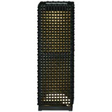 thumbnail of Outsunny Candeeiro de Jardim Candeeiro Solar de Exterior com Luzes LED Controlo Automático para Varanda Pátio 15,5x15,5x47cm Preto