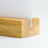 thumbnail of Tischaufsteller Holz, Eiche geölt für DIN lang