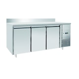 thumbnail of METRO Professional Mesa refrigeradora GCC3100BS, acero inox., 179.5 x 70 x 85 cm, 334 l, 400 W, descongelación automática, con cerradura, plateado