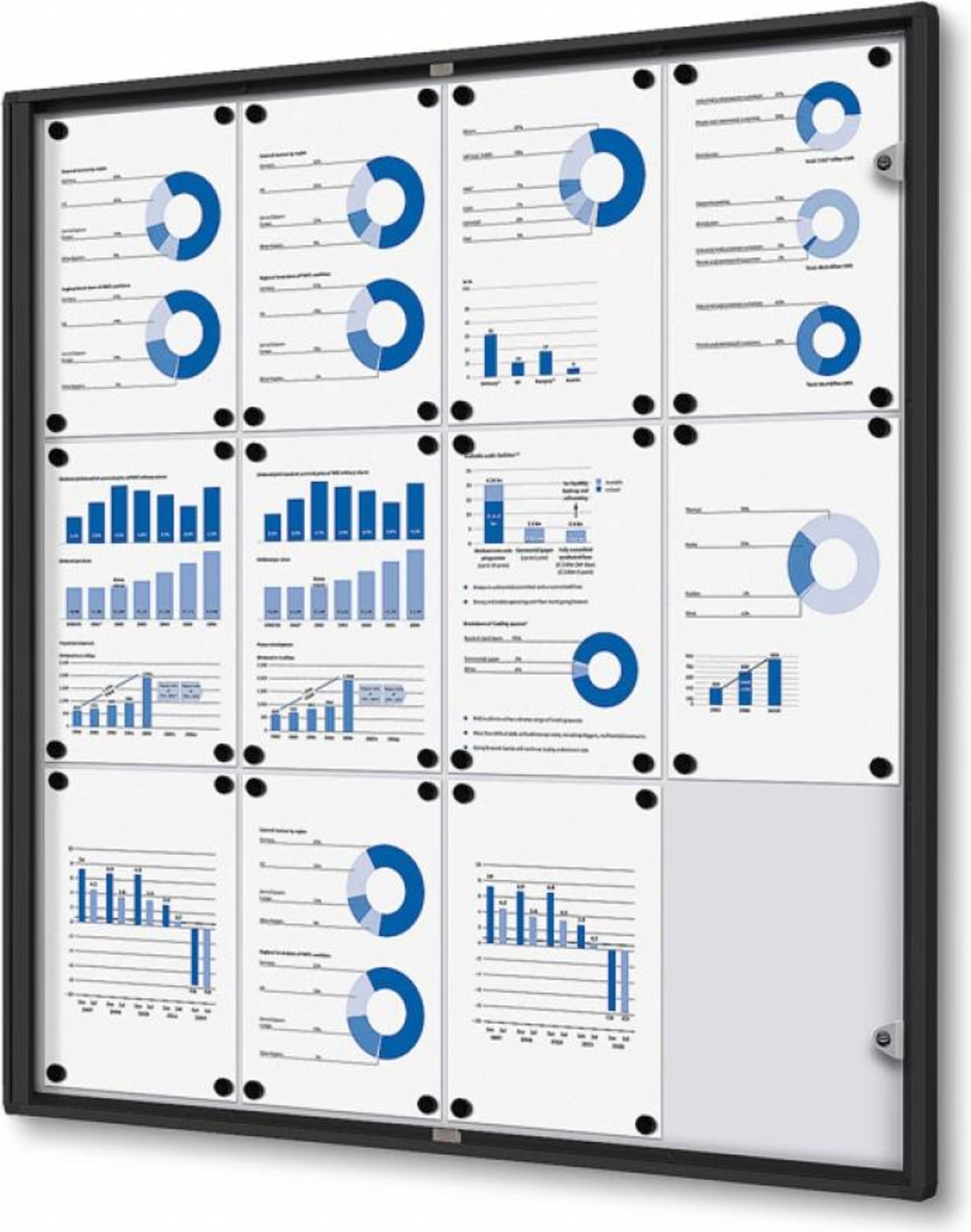 Exposicionate Economic Indoor Display Case preto (12xA4) SCXS12xA4C9005 ...