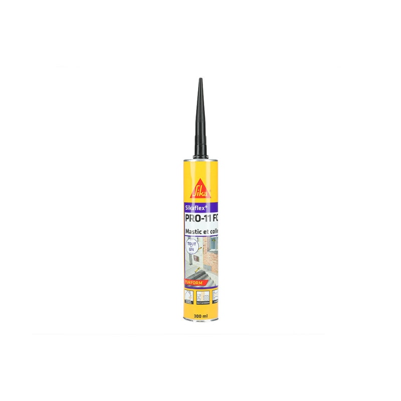 Mastic Colle Polyuréthane Sikaflex Pro 11 Fc Noir Cartouche 300ml Sika 659664