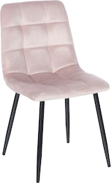 thumbnail of DELUKE® Esszimmerstühle 4er Set VOUL - Pink, Samt Gesteppter Polsterstuhl Küchenstuhl mit Bodenschonern Esszimmerstuhl Stuhl Esszimmer Küchenstühle