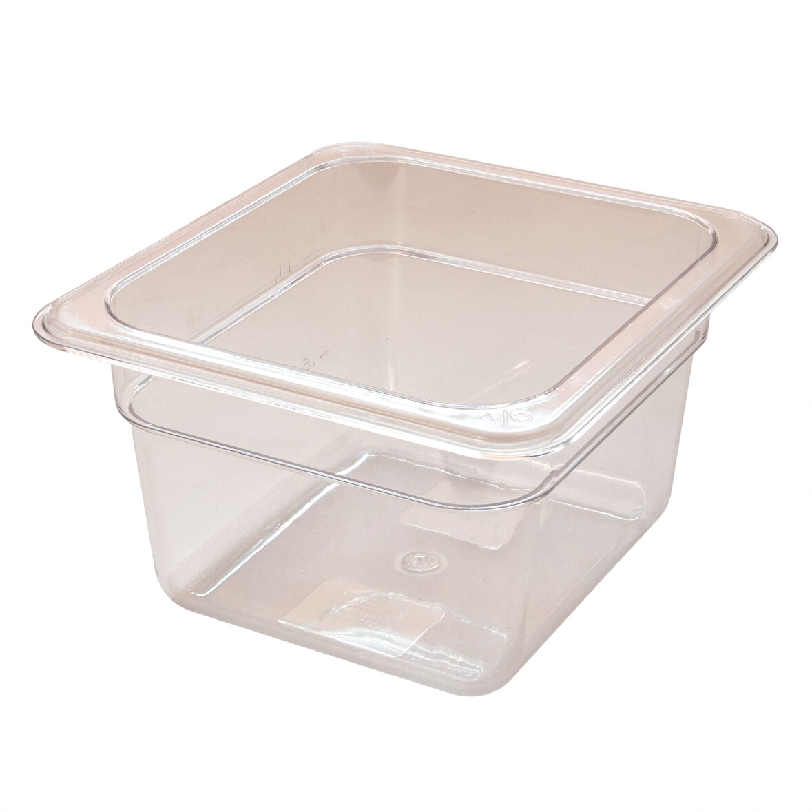 Kunststoff GN 1/6 Polycarbonat Gastronormbehälter GN-Behälter 1,6 Liter Tiefe 100mm