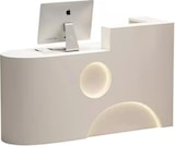 thumbnail of Registratore di cassa piccolo bancone da negozio registratori di cassa bancone reception tavolo reception sinistro beige 120*60cm
