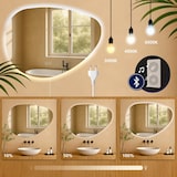 thumbnail of Miroir de salle de bain Almafie avec Bluetooth