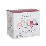 thumbnail of Coffret de 6 verres à pied Lumen 35 cl -  35.00 cl Multicolore Rond Verre Cristallin Table Passion 26.00x18.00 cm
