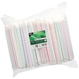 thumbnail of PAPSTAR 200 Bubble Tea Halme Papier Ø 12 mm · 20 cm farbig sortiert einzeln gehüllt, einseitig spitz