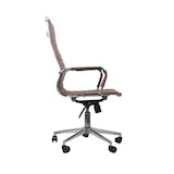thumbnail of Cadeira de Escritório com Rodas Elegance 116x89x60cm Castanho Thinia Home