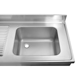 thumbnail of Lavello in acciaio inox con base 120 x 70 x 90 cm - 1 vasca a sinistra
