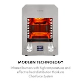 thumbnail of Hannibal Hochtemperaturgrill Indoor 2.200W 850°C Edelstahl silber Edelstahl